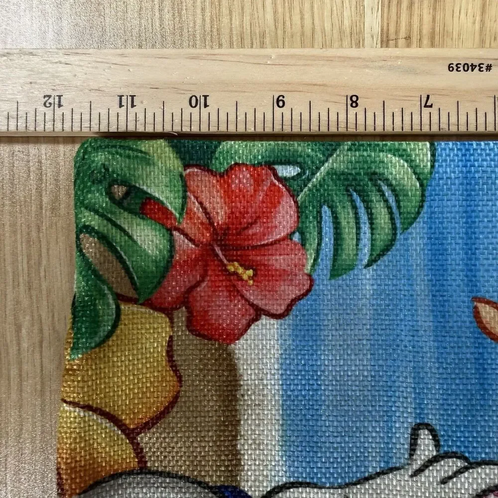 Donald Daisy Duck Tropical Beach Pillow Case Cover Summer Linen Zipper 12x18
